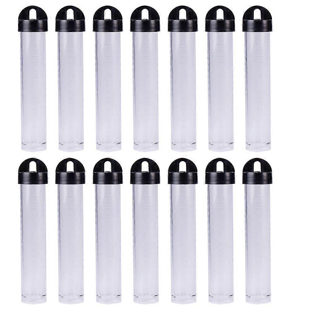 30 Pcs Transparent Tubes Beads Storage Container with Lid Empty Storage Tubes
