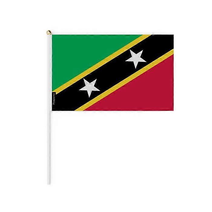 Mini Flag - Saint Kitts and Nevis - 20 x 30 cm - 100 pieces - Polyester - Double-sided