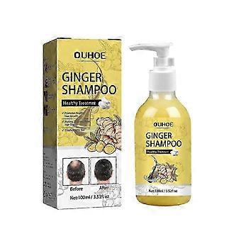 OUHOE Ginger Dense Hair Shampoo, Hydrateert Vermindert Jeuk, Versterkt Dicht En Pluizig Haar Ca