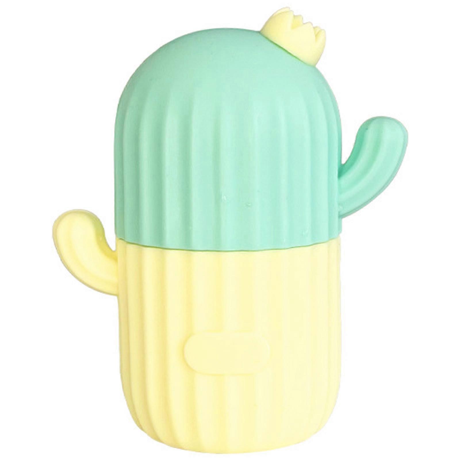 Ice Face Rollers,Ice Rollers for Eye Face,Beauty Ice Facial Rollers for Skin Cares Silicone Ice Cube Face Ice Moulds Yellow green