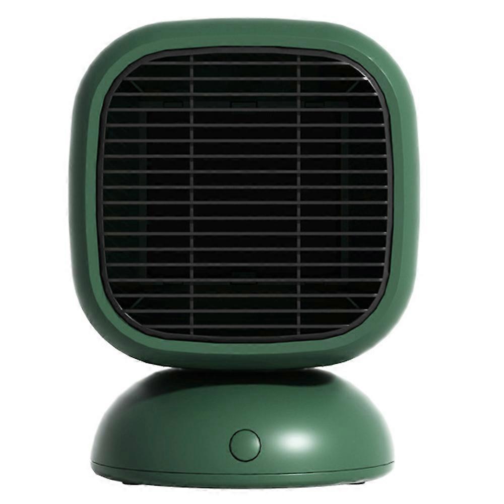 Ceramic Electric Table Top Heater With High Output Fan-Pine Leaf Green