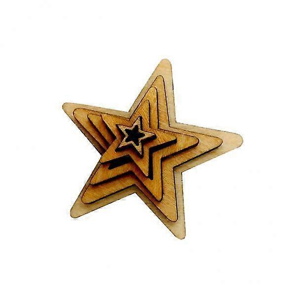 Bulk Pack of 250 Unpainted Wooden Star Embellishments in Various Sizes