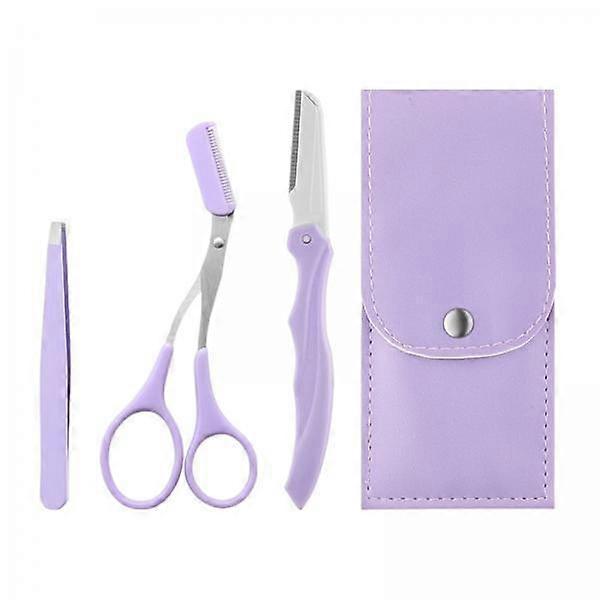 5-6pack Eyebrow Trimming Kit Eyebrow Tools Kit Stainless Steel Durable for Salon