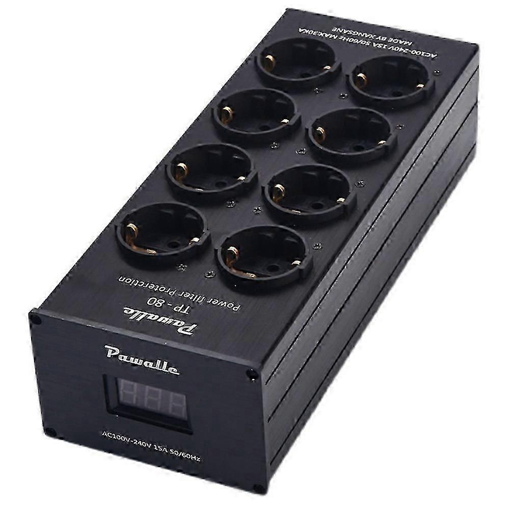 Tp80 Power Filter Socket Noise Reduction Overload Protection Voltage Display Function Audio Amplif