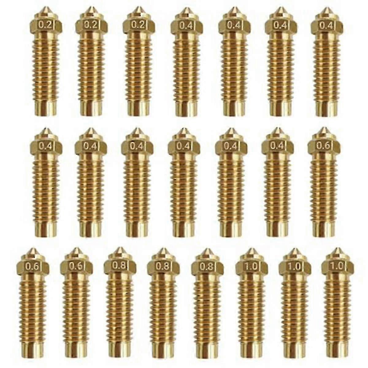 22PCS Brass Nozzles Kit for Neptune 4 Plus/4 Max 3D Printer