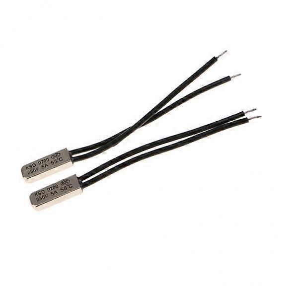 2x2 Pieces Temperature Switch Thermostat Thermal Protector 55 NC