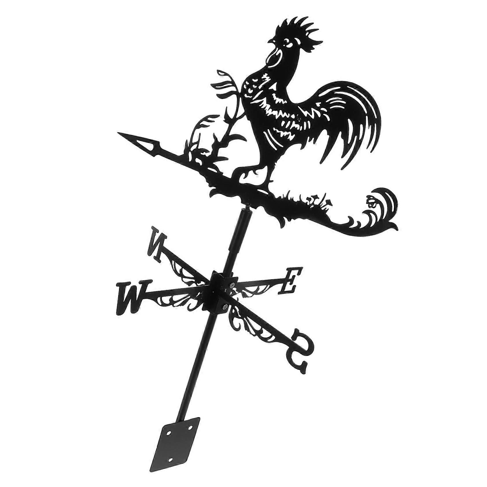Metal Weather Vane with Animal Motif, Weather Vane in Rooster Design, Weather Vane for the Garden 1