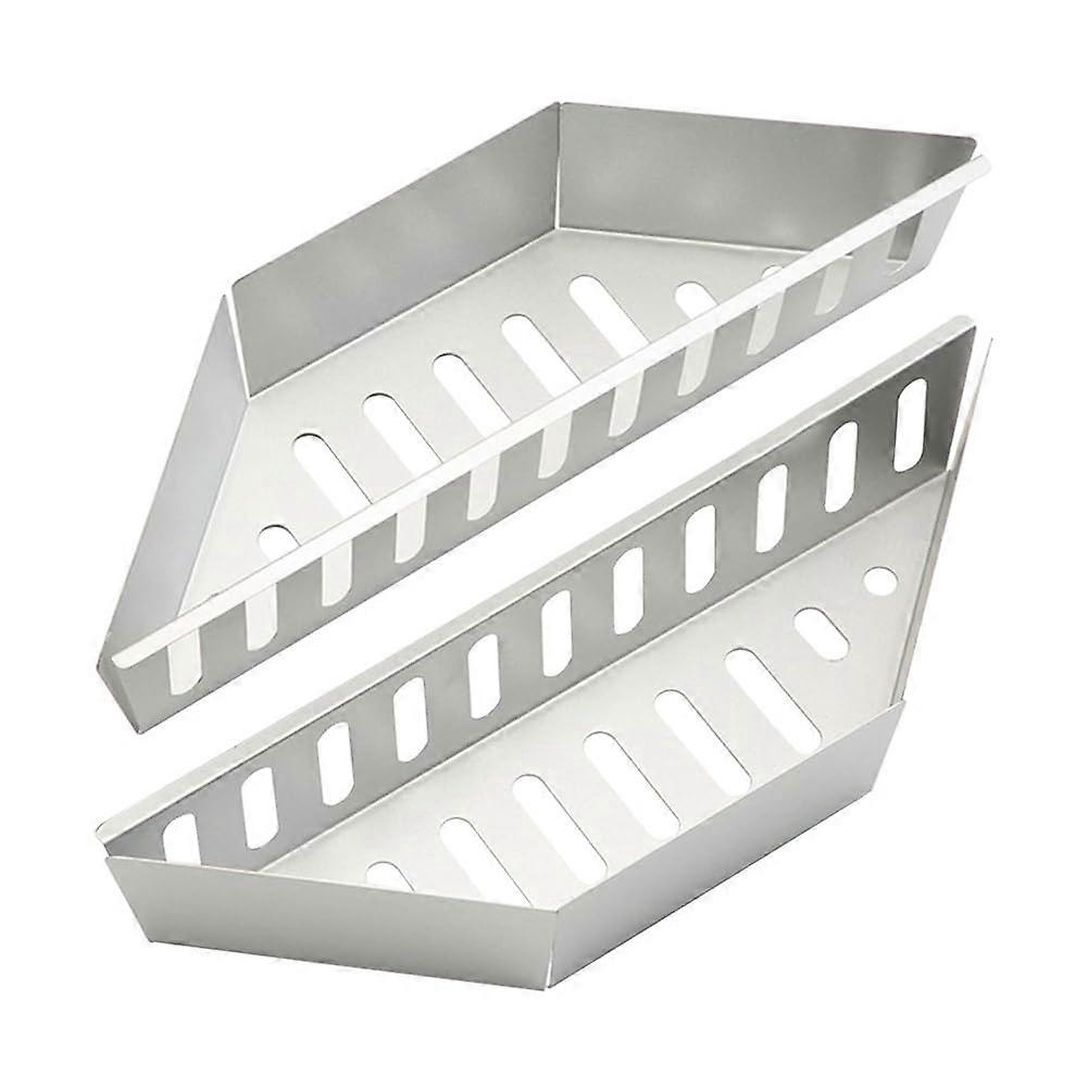 Stainless Steel Charcoal Basket, Charcoal Container, Profile Briquette Baskets (2 Pieces)