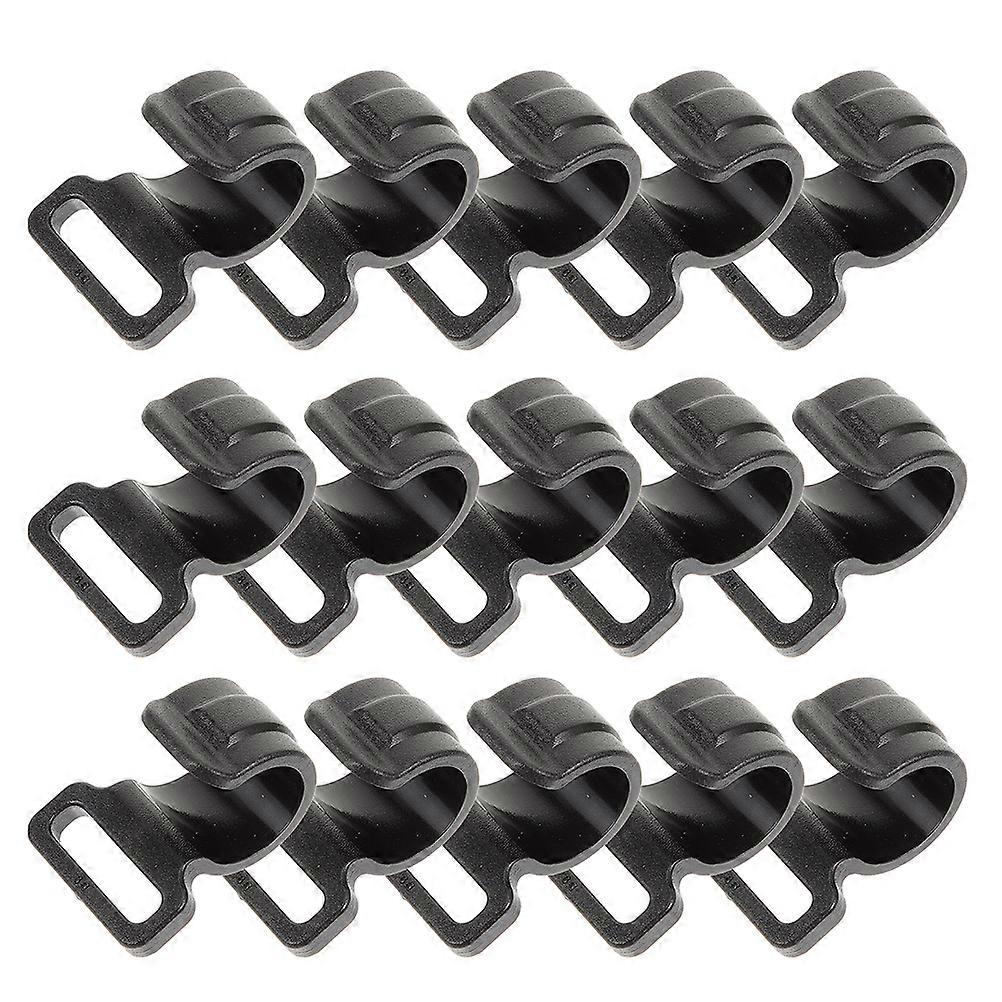 Tent Pole Clips for Tent Setup 20Pcs Black Plastic Tarp Clip Versatile Use for Camping