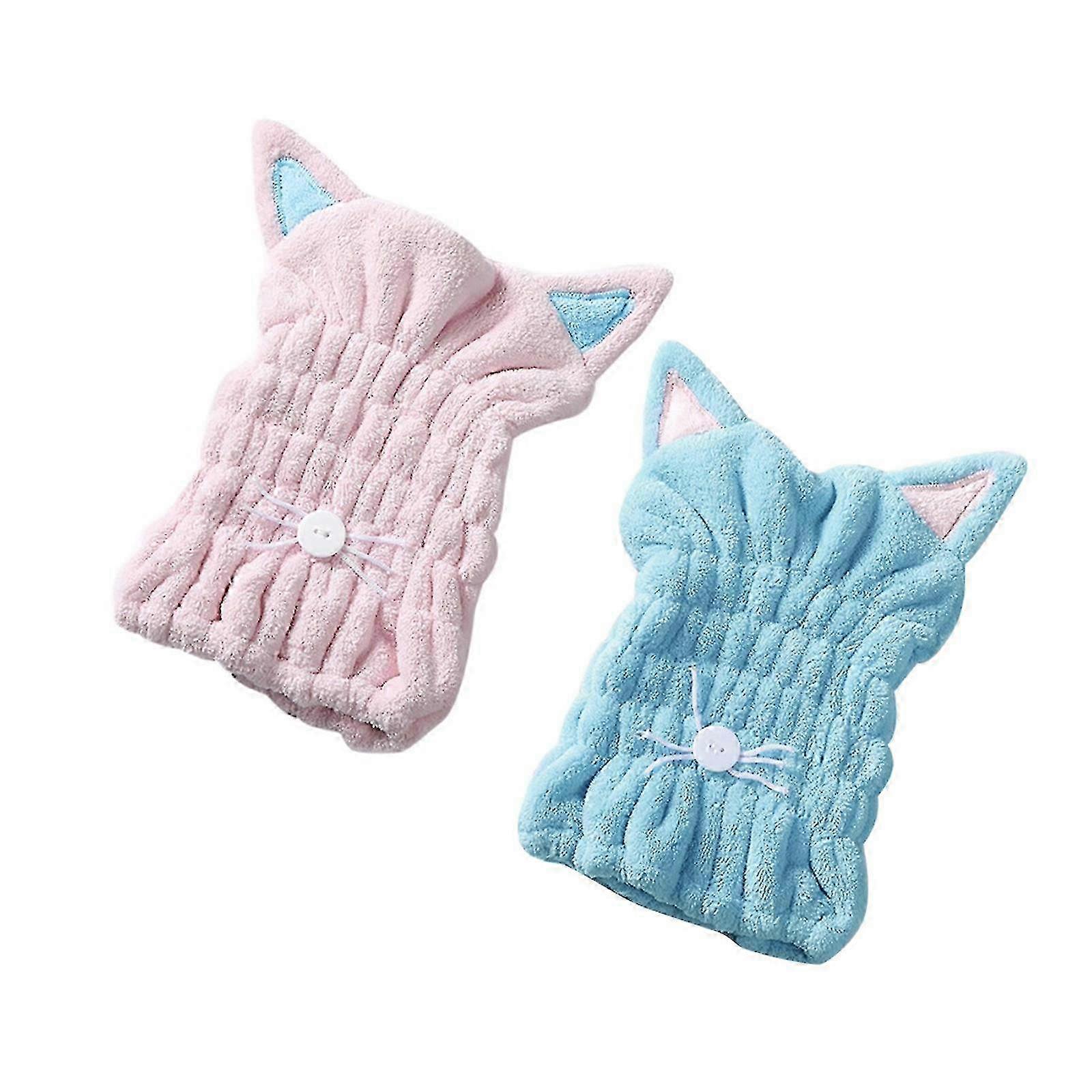 Soft Absorbent Hair Drying Towel Wrap Cap for Quick Dry