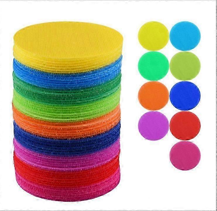 81-Piece Colorful Floor Spot Markers for Classroom Organization