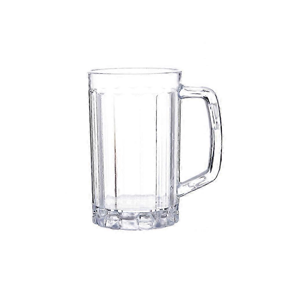 Acrylic Beer Mug with Handle - 540ml Barware for Home & Juice