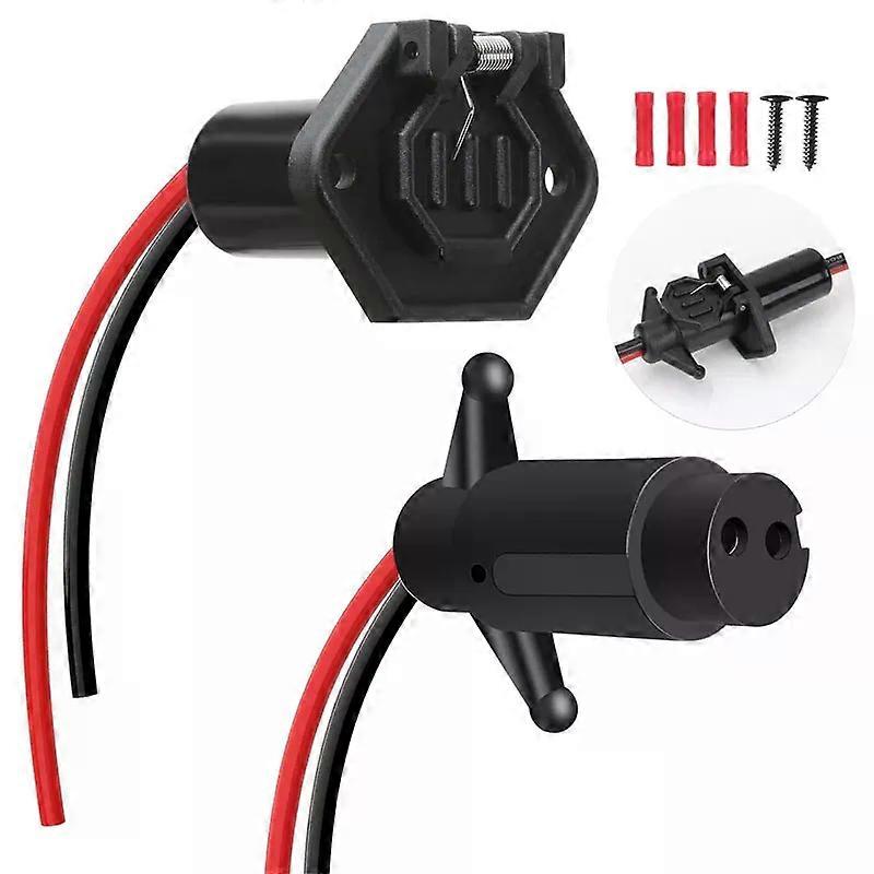 12 Volt 8 Gauge 2 Fili Marine Trolling Motor Connector 14365-6 14366-6 Maschio Femmina Connettore Motore Traina per Minn Kota