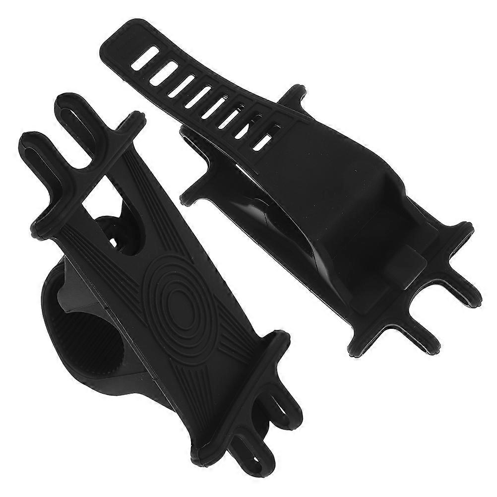 Bicycle Phone Holder 2pcs Bike Phone Stand Compact Stable Support Compatible with MTB Road Bikes Handlebar Mount for Convenient Access