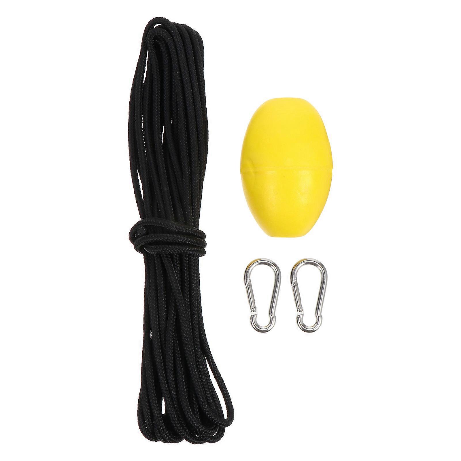 Nylon Anchor Line Marine Rope Buoy Ball Outdoor Water Activities Prevents Loss of Items Yellow 910X10CM 1 Set