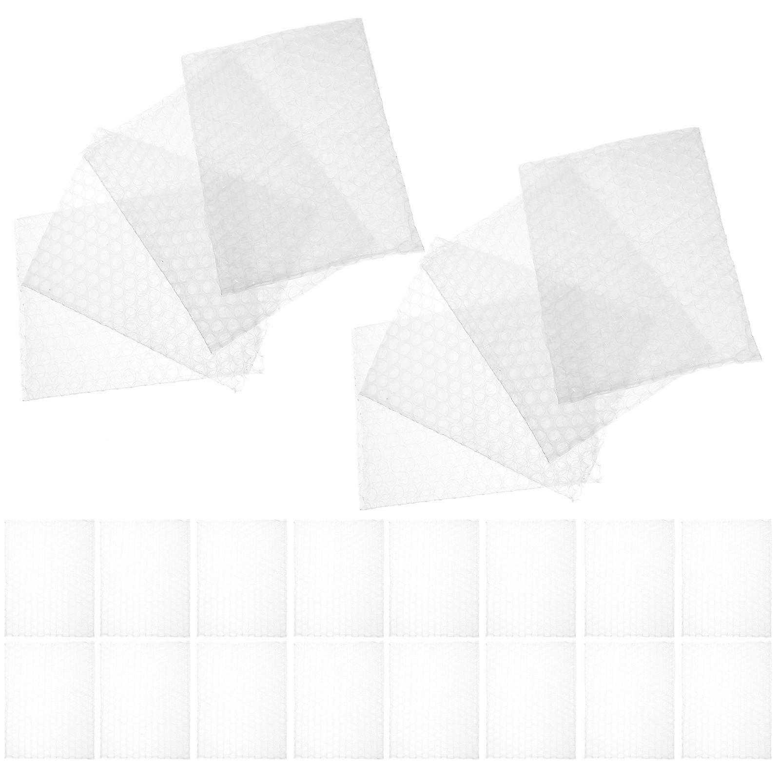 100pcs Transparent Bubble Pouches Double Wall Protective Packaging for Small Business Mailing and Storage