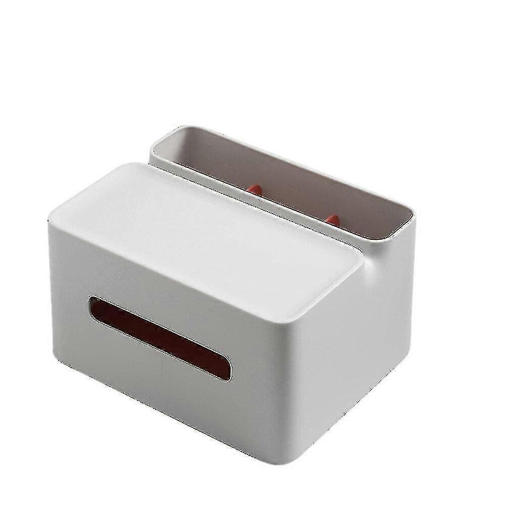 Multifunction Tissue Storage Box Sundries Double-layer Remote Control Desktop Mobile Phone Plug
