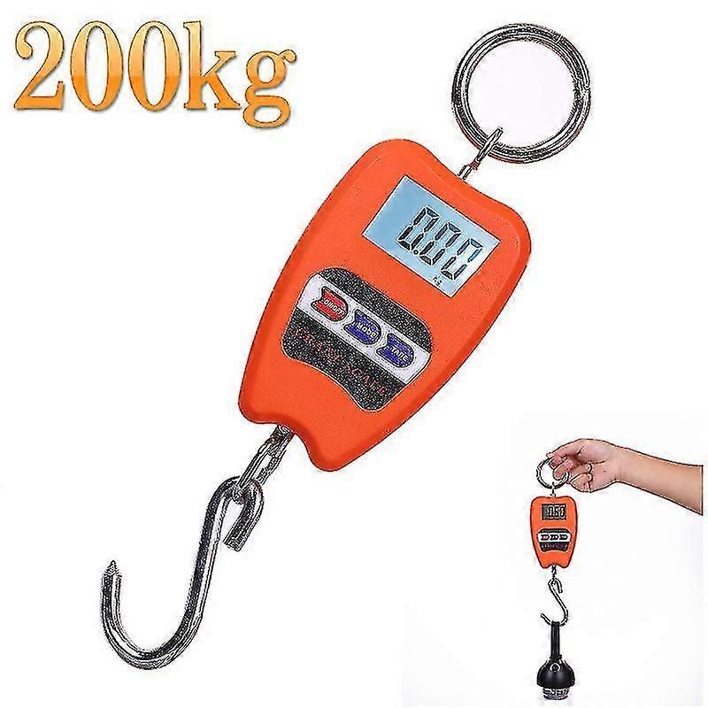 200 Kg Professional Industrial Digital Scale, Dynamometer Hook Spring