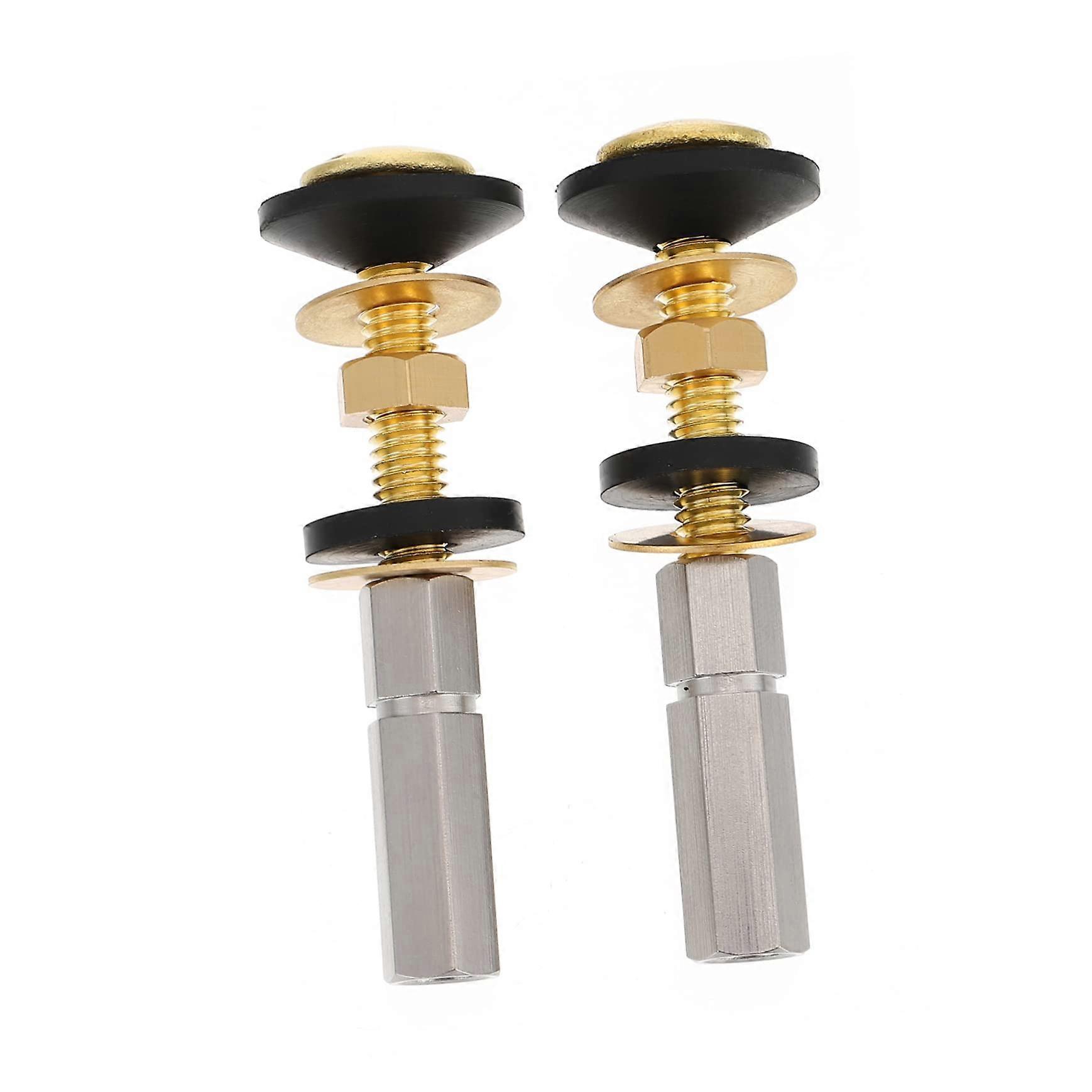 Toilet Seat Installation Kit with Stabilizing Screws for Water Tank and Seat, Durable and Secure Fit - 2 Pieces