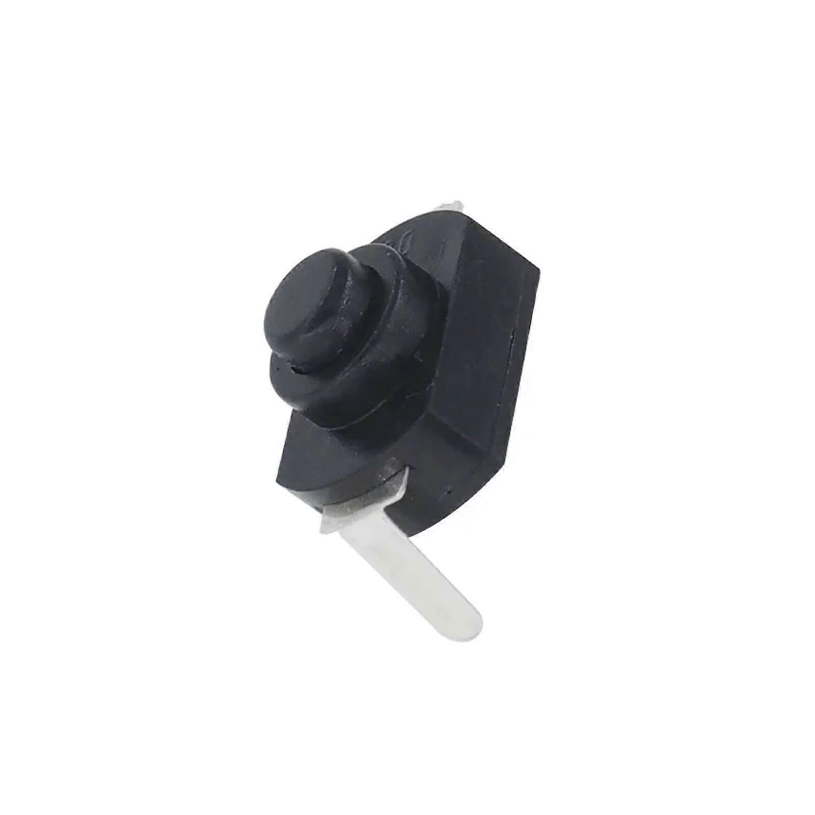 10PCS 1208YD Push Button Switch 30V 1A Flashlight Switch Torch Lock Table Lamp Switch Flashlight Button Switch ONOff(Black Curved Needle)