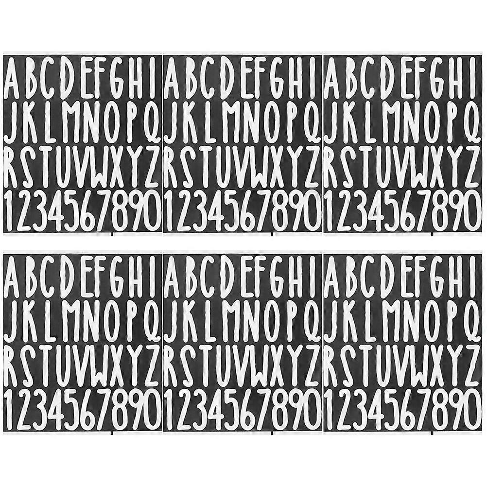 Self Adhesive Vinyl Letter Stickers for Mailboxes, Crafts & Signs – Easy Peel & Stick Letters for Indoor and Outdoor Use – 6 Sheets Included