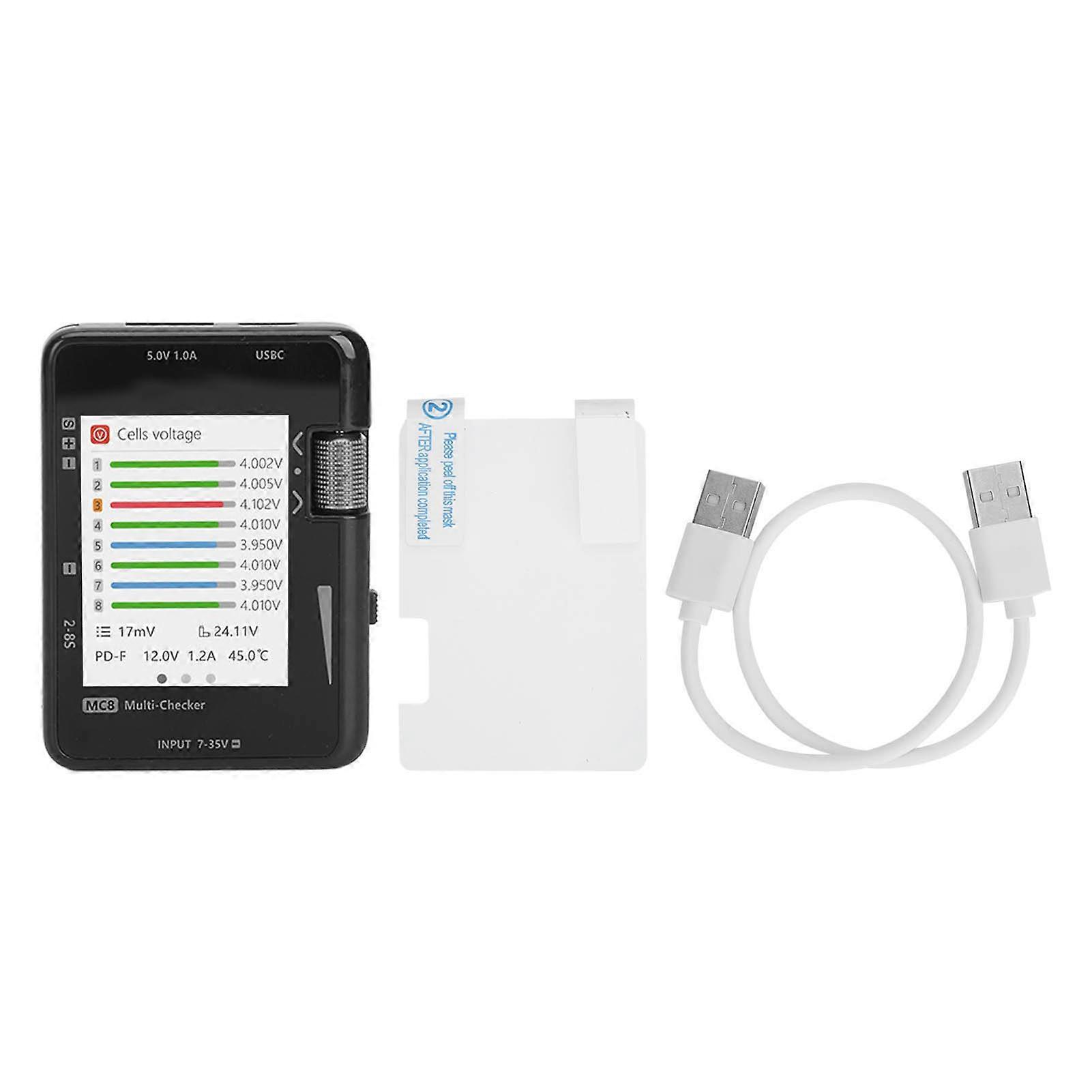 Cell Checker Multifunctional Digital Battery Capacity Meter ncer PPM PWM SBUS Signal Checker for ESC Servo Test