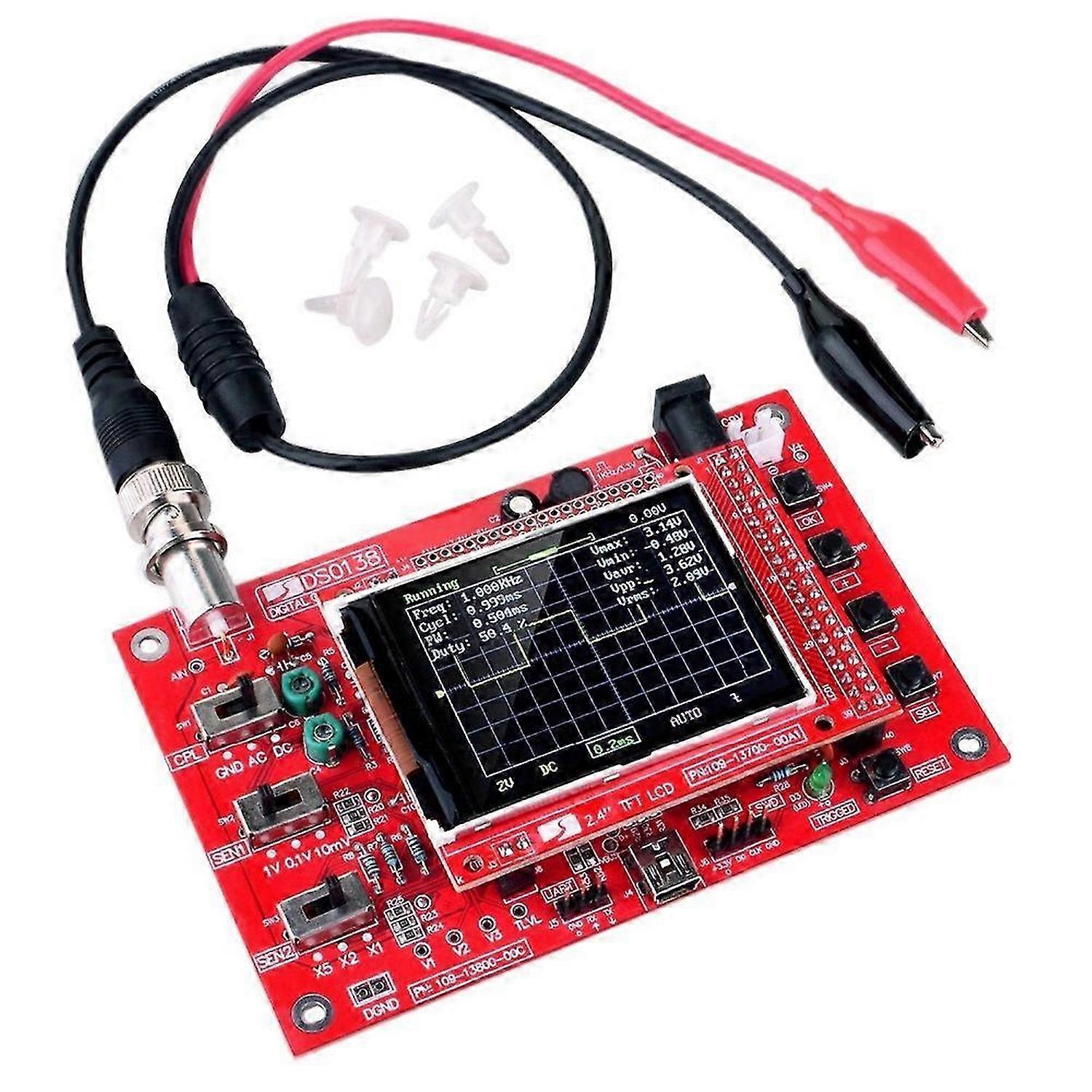 Oscilloscope Digital Assembled TFT with Probe Alligator Test Clip for ARM Detection Development Boa