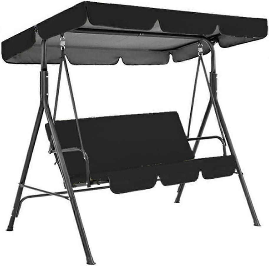 Cover for garden swing chair, outdoor, courtyard, sunshade, adjustable canopy, removable mat (164x114x15cm)