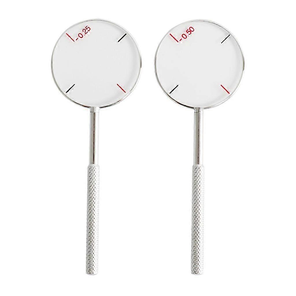 2-Piece Round Optical Cross Cylinder Lens Tool Set Diopters Optical Instruments