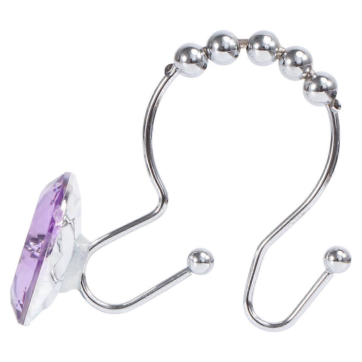 Rustproof Shower Curtain Rings Hold Shower Curtain Easy Swapping Of Curtain And Liner Metal 12Set
