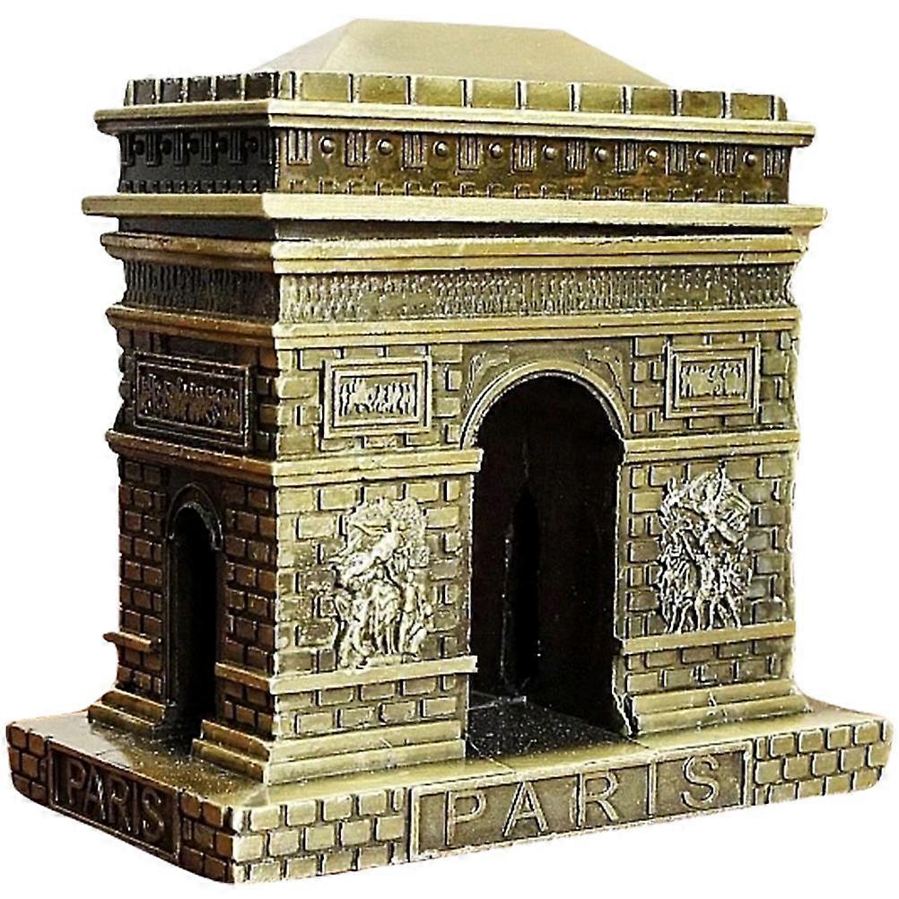 Retro Alloy Vintage Triumphal Arch Model Desktop Decor for Home, Hotel, KTV, Restaurant – Unique Creative Tabletop Ornament