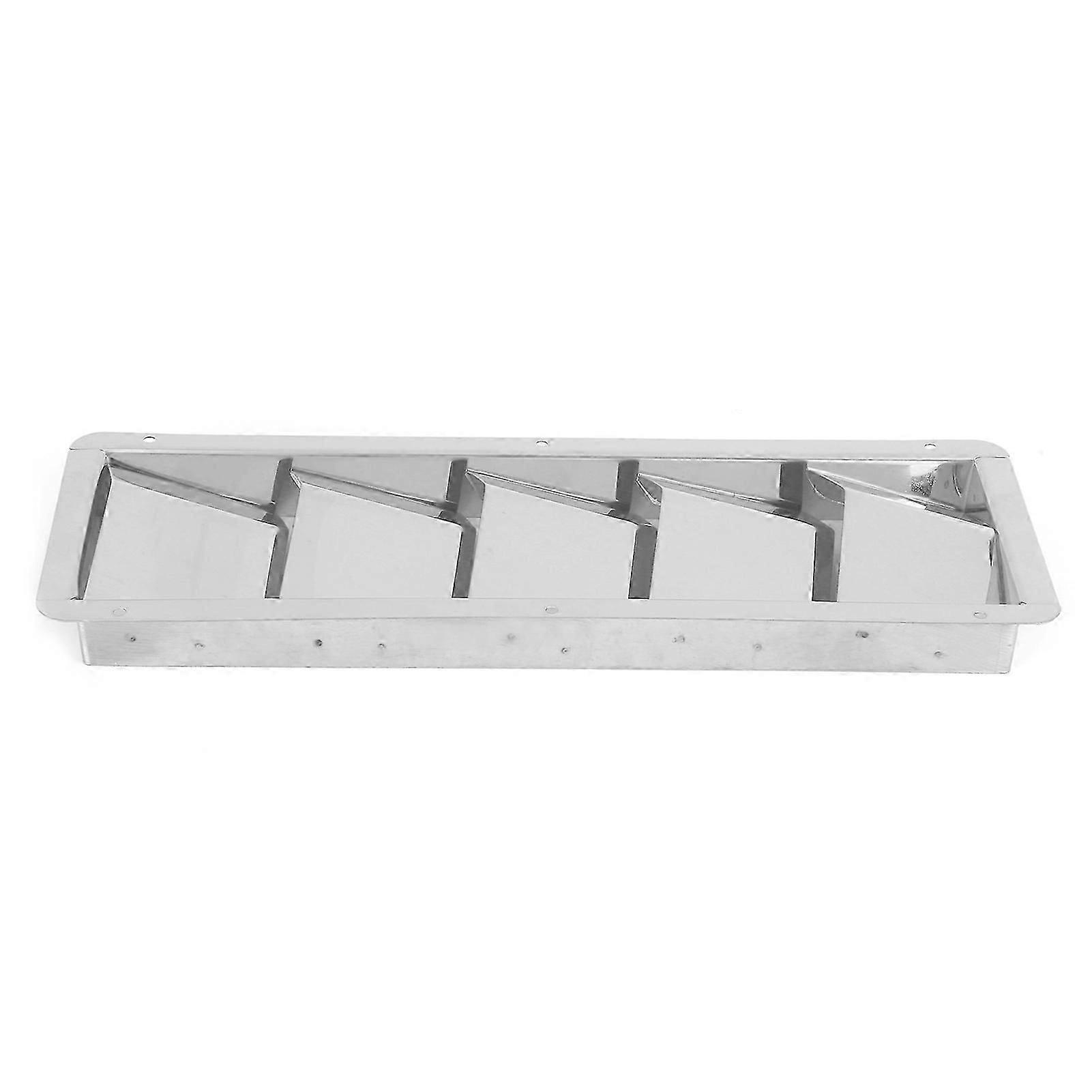 5 Slots Boat Louver Vent Rectangle Stainless Steel Durable Ventilation Grille Hardware Fitting