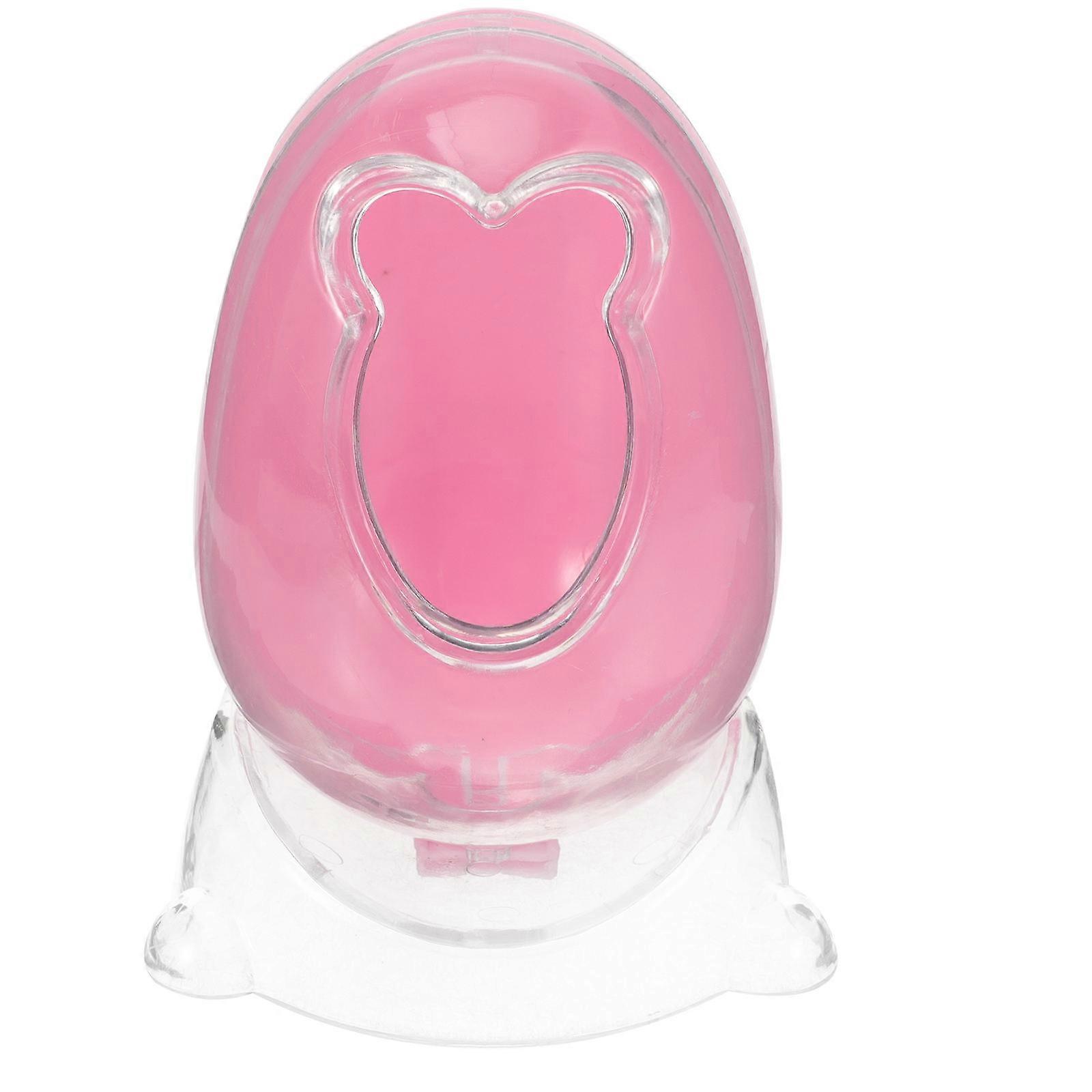 Transparent Hamster Sand Bath Container Smooth Edges Small Pet Bath Box for Hamsters Chinchillas & Other Small Animals Creative Design for
