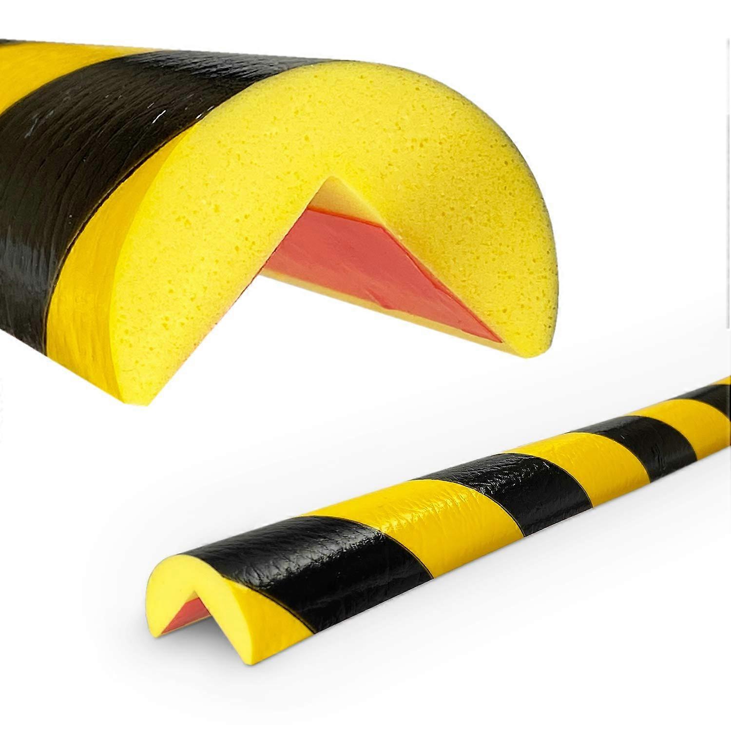 Corner Protection Profile Type A 1.0 m Polyurethane Foam SelfAdhesive Yellow/Black