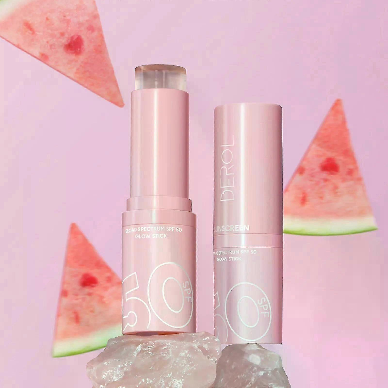 日焼け止めスティックSPF50+、クリアトラベルサイズ日焼け止めスティック、日焼け止めSPF50、日焼け止めクリームSPF50、ハイドレーティングヒアルロン酸とナイアシンアミド入りサンスティック