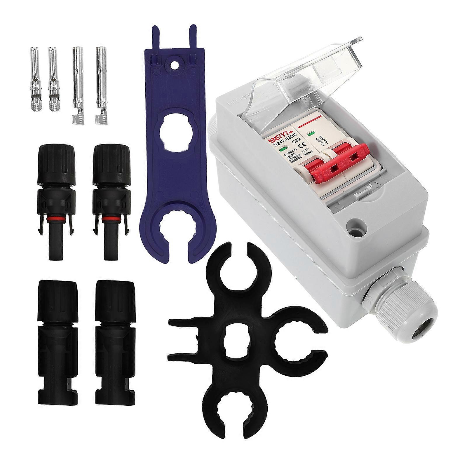 Outdoor Electrical Power Distribution Junction Box Simple and Elegant Light Grey 18.00X9.00X5.00CM Dc Isolation Switch 1Set