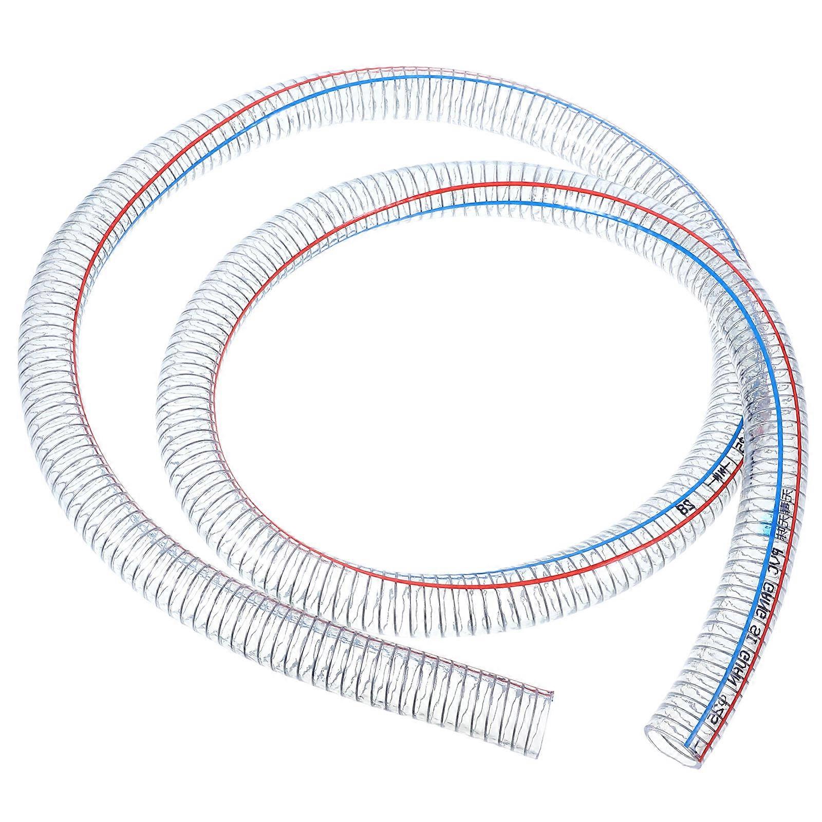 Steel Wire Hose Suction Hose For Gasoline Industrial Use Transparent Color Inner Diameter 25MM 1Pcs