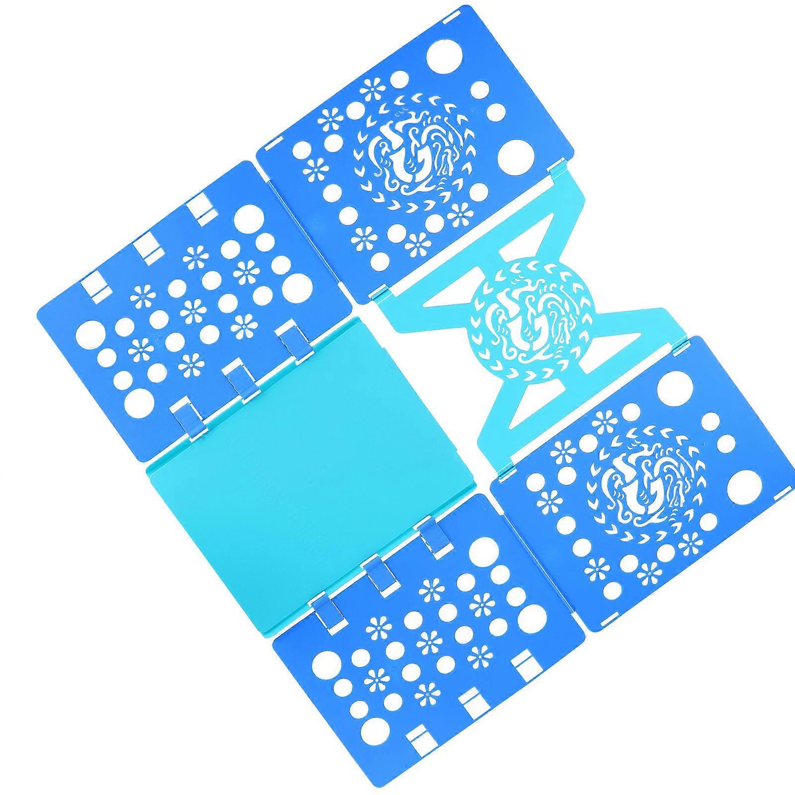 Blue Clothes Folding Board for Home Use Plastic with Ventilated Holes 1pc