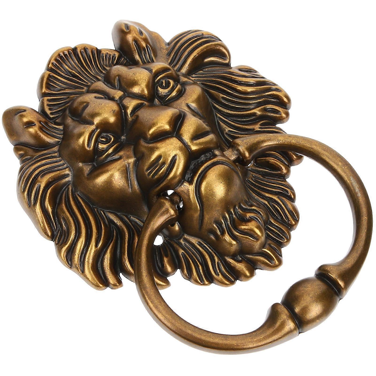 Antique Drawer Pulls Zinc Alloy Lion Head Cupboard Door Handle