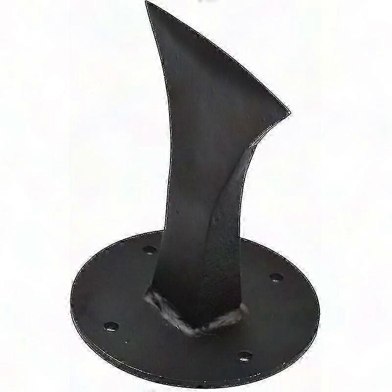 Durable Log Splitting Wedge for Fireplace and Wood Stove - Manual Tool for Cutting Kindling and Firewood - Black Finish