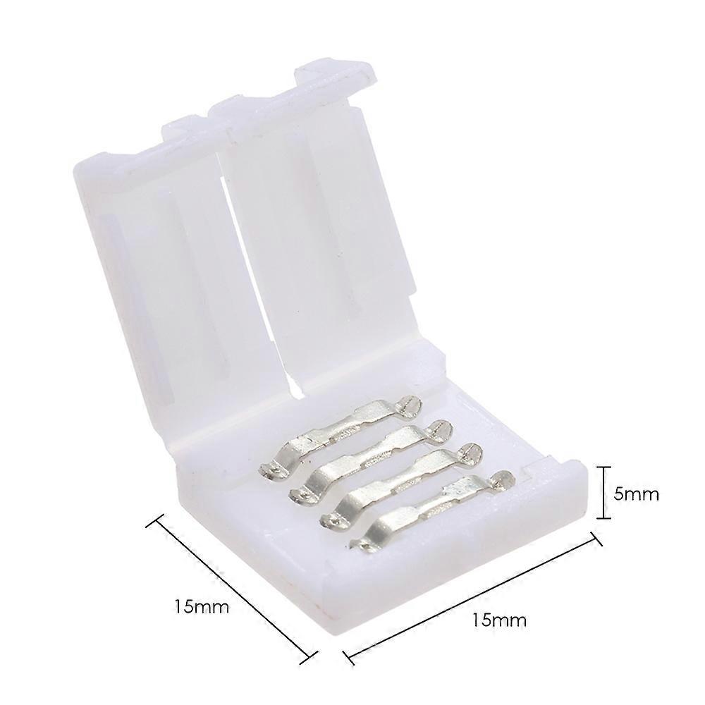 4 Pins RGB LED Strip Connector Quick Splitter 10 Pack White