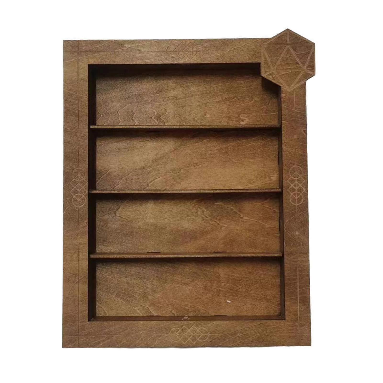 Wooden Cube Storage Shelf For Desk And Living Room 19.5 X 25 X 3 Cm Desk Organizer Cube Tray