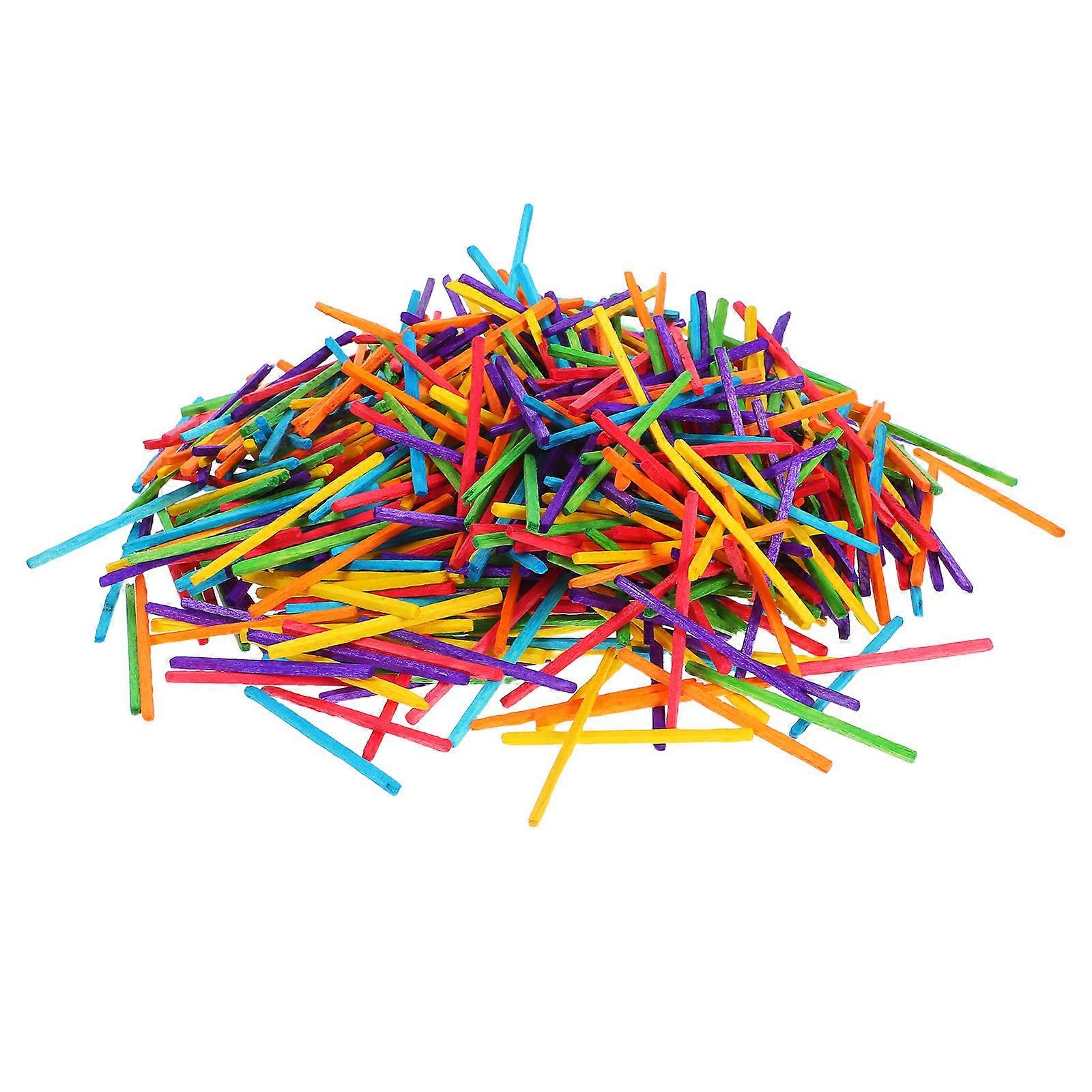 1000pcs Tiny Wooden Sticks for Crafting, Blank Matchsticks for DIY Projects, Educational Supplies and Puzzles, Lightweight for Indoor and Outdoor Fun