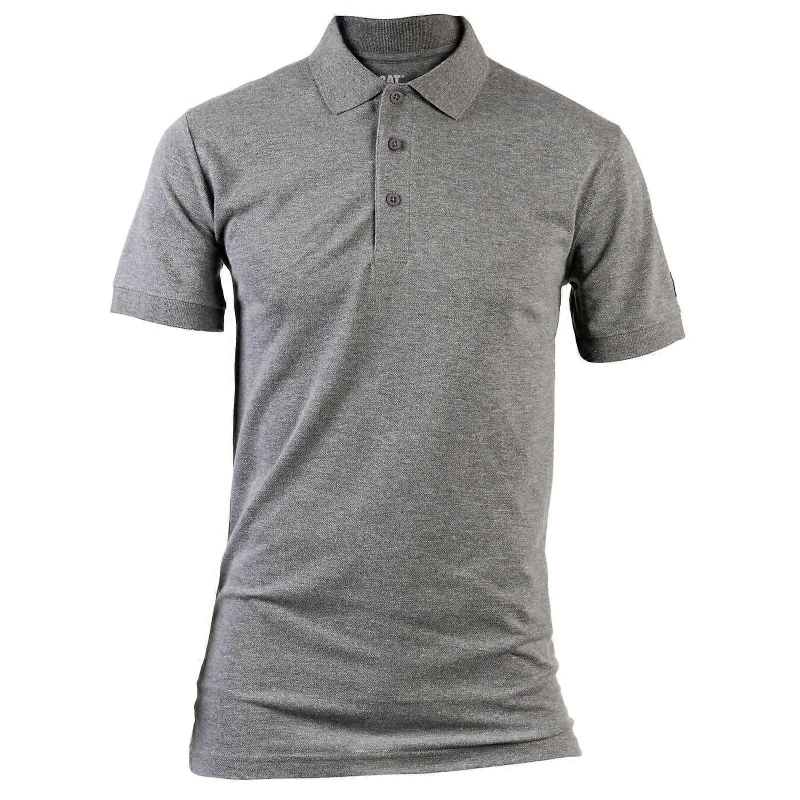 Caterpillar Essentials Cotton Men's Grey Polo Shirt