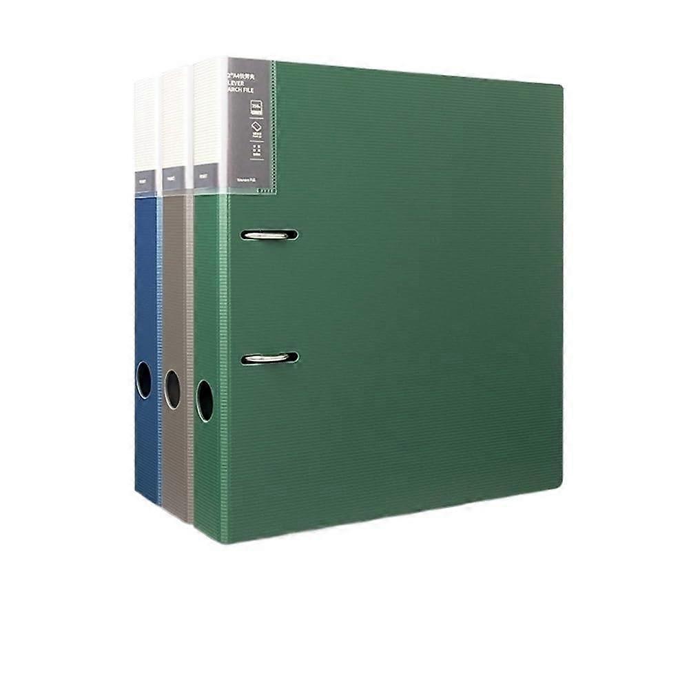 Organizer A4 Perforated File Folder 2Hole Sheet Removable Archiving Storage Folder 3Piece Set for Office (MultiColored)