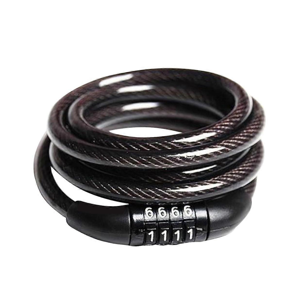 5digit combination bike lock for bicycles, scooters, motorcycles, key/keyless