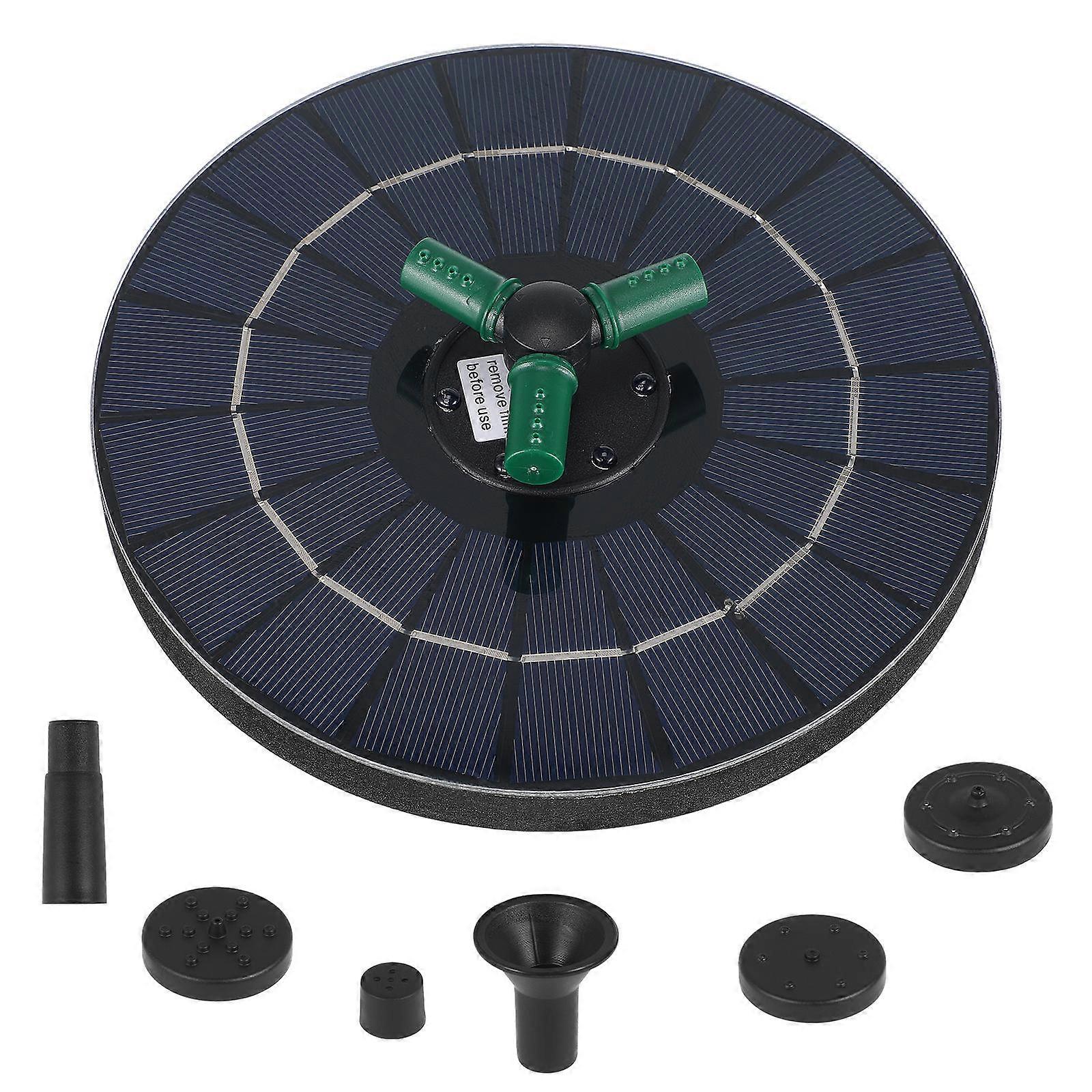 It sounds like you're describing or looking for a **solar powered water fountain pump**, ideal for use in a **garden, birdbath, or other outdoor
