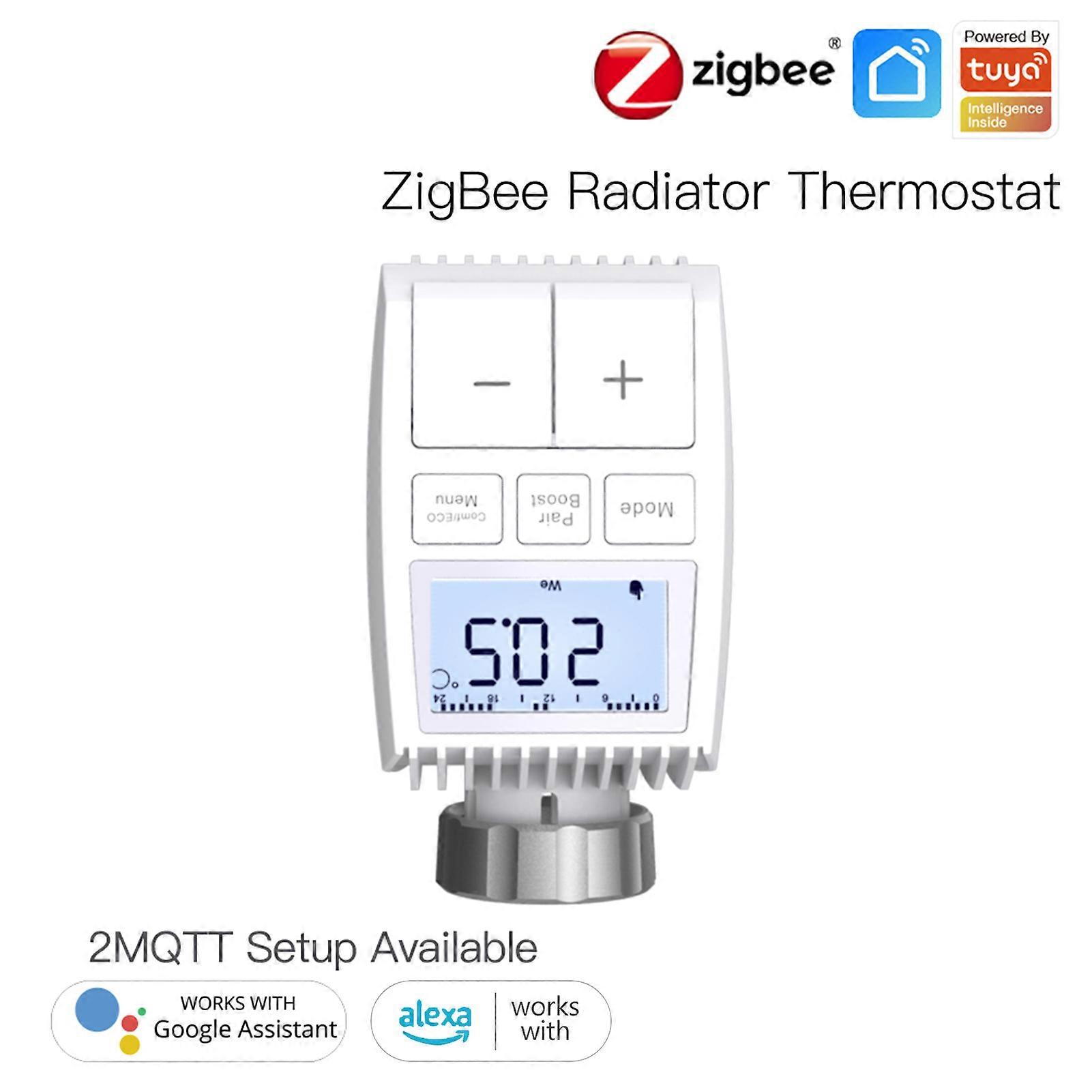 ZigBee Radiator Thermostat Heating Temperature Controller ZigBee 3.0 TRV Temperature Control Gauge Thermostatic Radiator Valve Intelligent Mobilepho