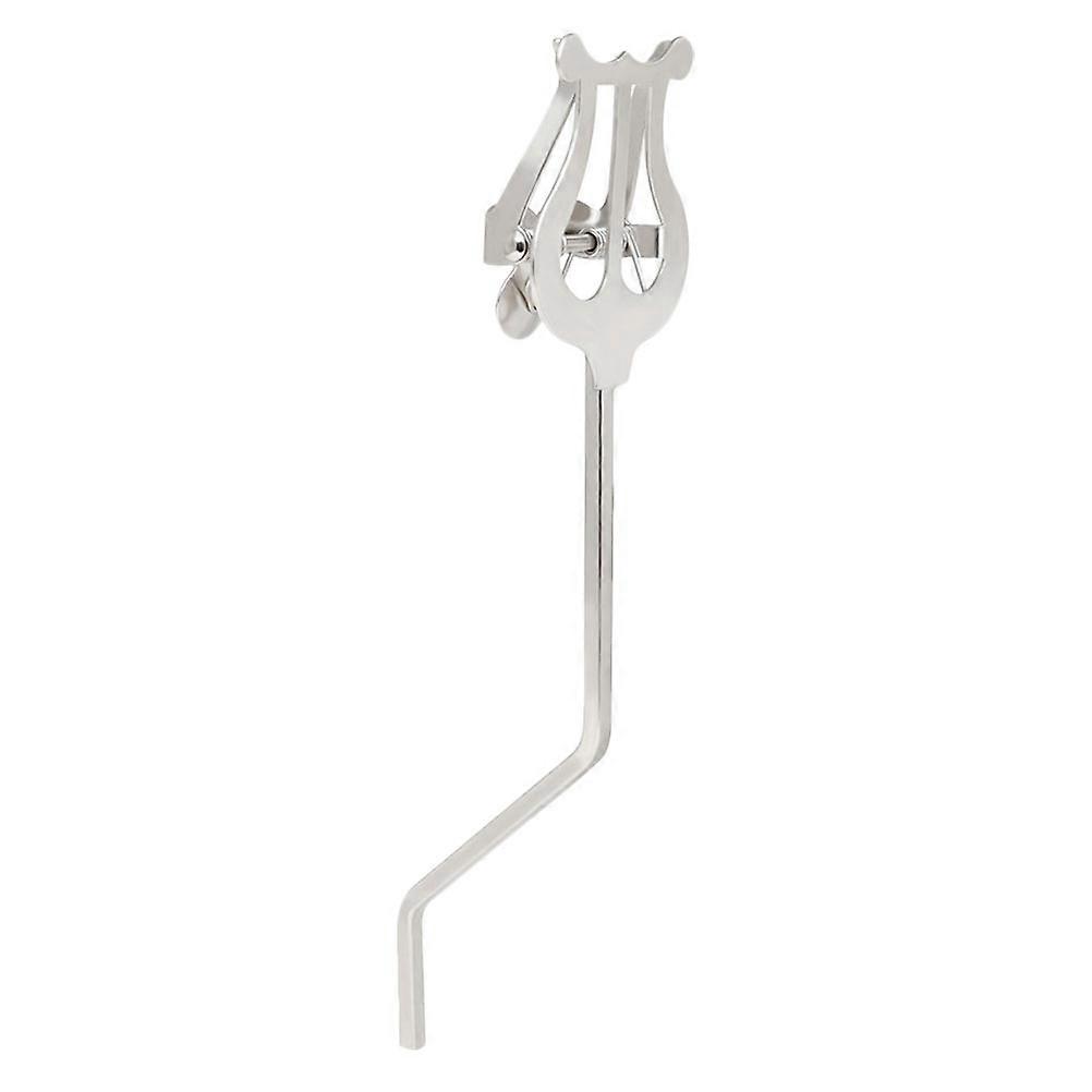Music Sheet Clip Saxophone Sheet Holder Marching Support Silver Color 19x4.9x4.6cm Size 1Pack