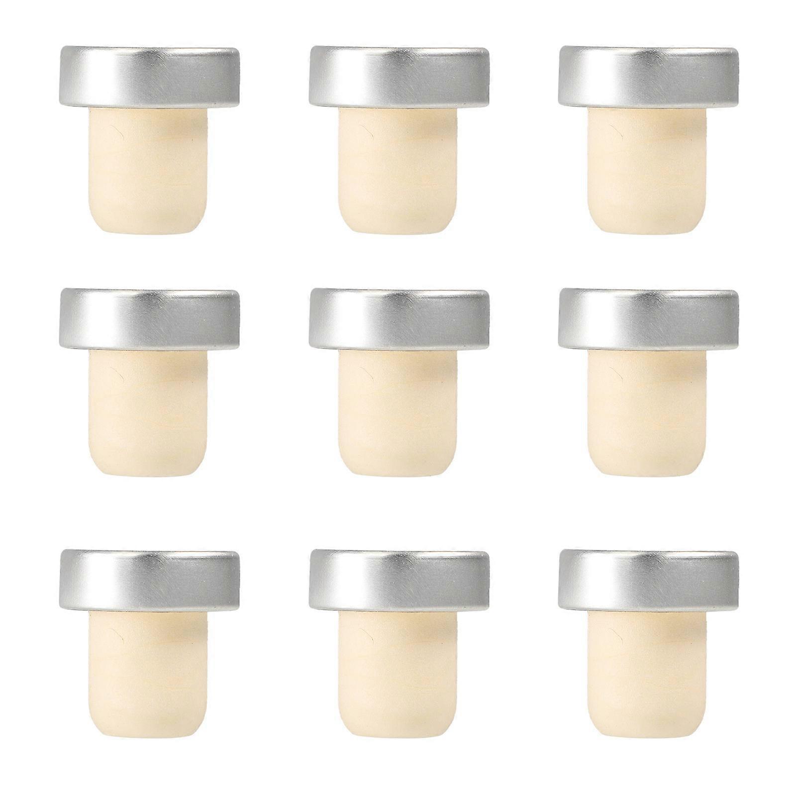 9pcs Airtight Stoppers Corks for Red Beverage Covers to Prevent Spillage and Maintain Freshness – Practical Design for Daily Use